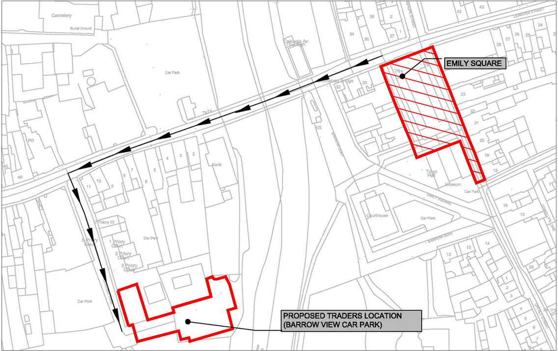 Athy Market Traders Map